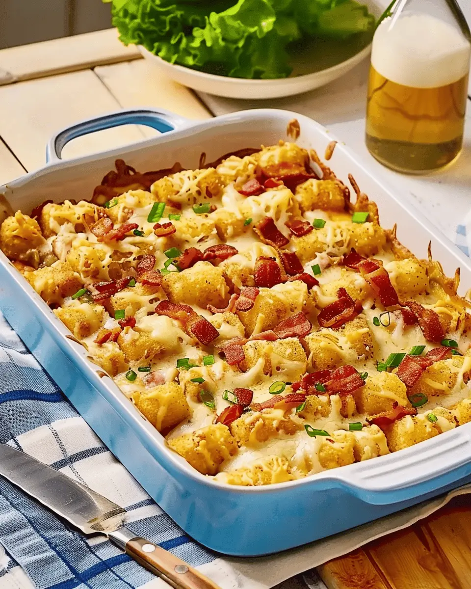 Chicken Bacon Ranch Tater Tot Casserole: A Comforting Twist