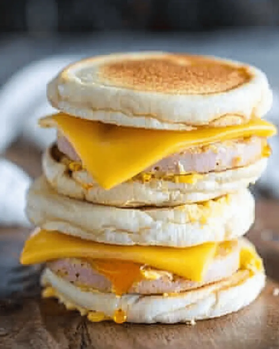 Freezer Breakfast Sandwiches: Easy Turkey Bacon & Chicken Ham Recipe
