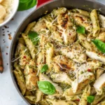 Creamy Chicken Pesto Pasta