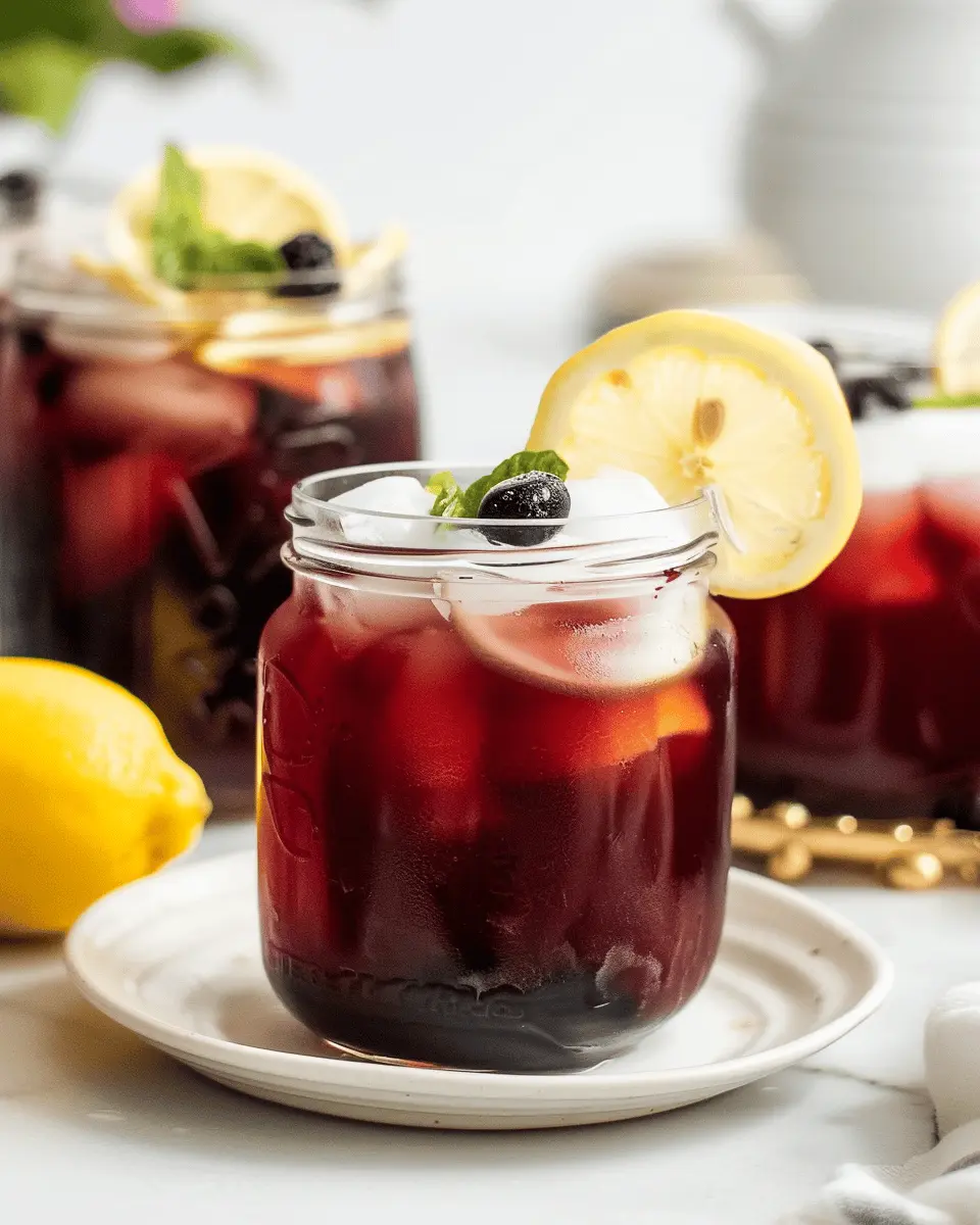Lemon Blueberry Iced Tea: The Best Refreshing Summer Sip