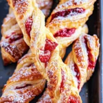 Raspberry Pastry Twists