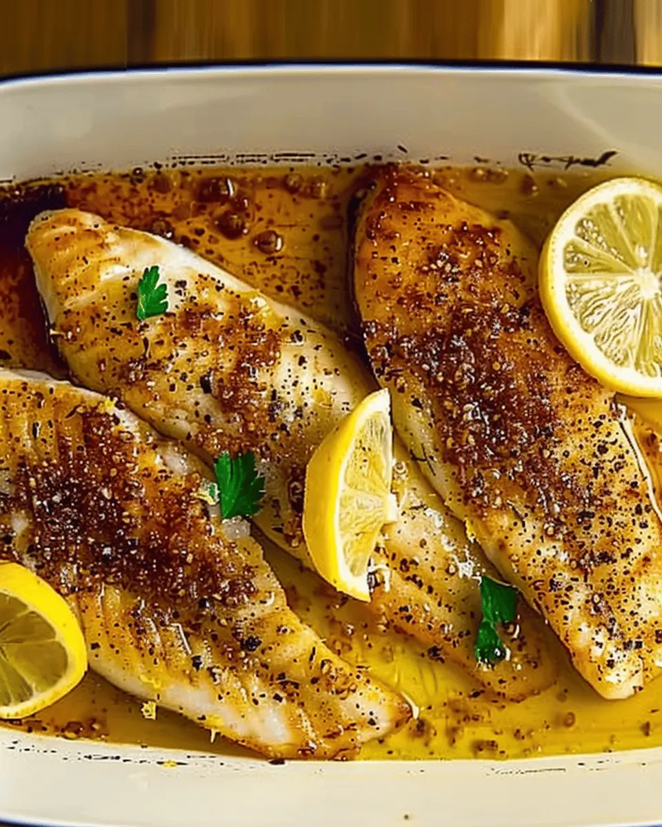Baked Lemon Garlic Butter Tilapia