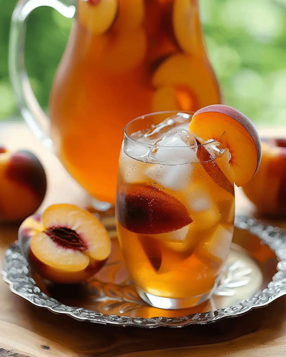Easy Homemade Peach Tea: Refreshing Recipe for Hot Days