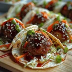 Korean BBQ Meatball Tacos: Flavorful 1-Hour Twist