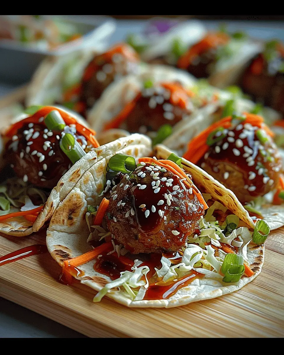 Korean BBQ Meatball Tacos: A Delicious 1-Hour Twist at Home