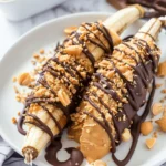 Peanut Butter Chocolate Bananas