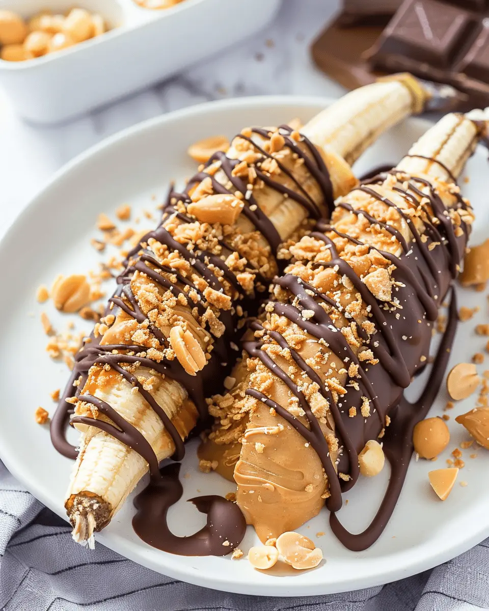 Peanut Butter Chocolate Bananas: The Easy Indulgence You Crave