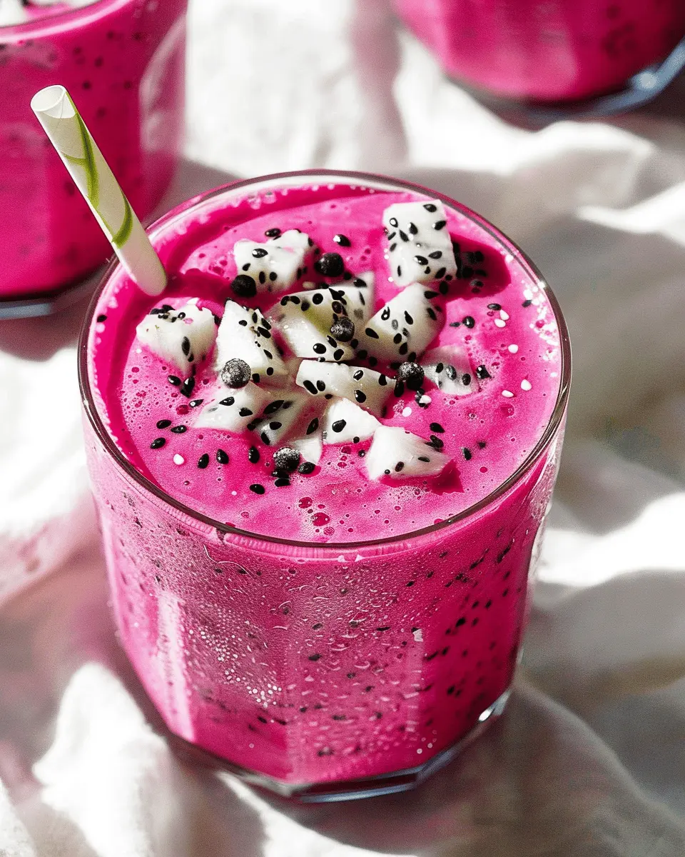 Dragon Fruit Smoothie: Easy 3-Ingredient Refreshment Delight