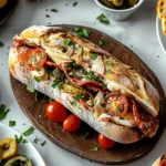 Classic Italian Muffuletta Sandwich