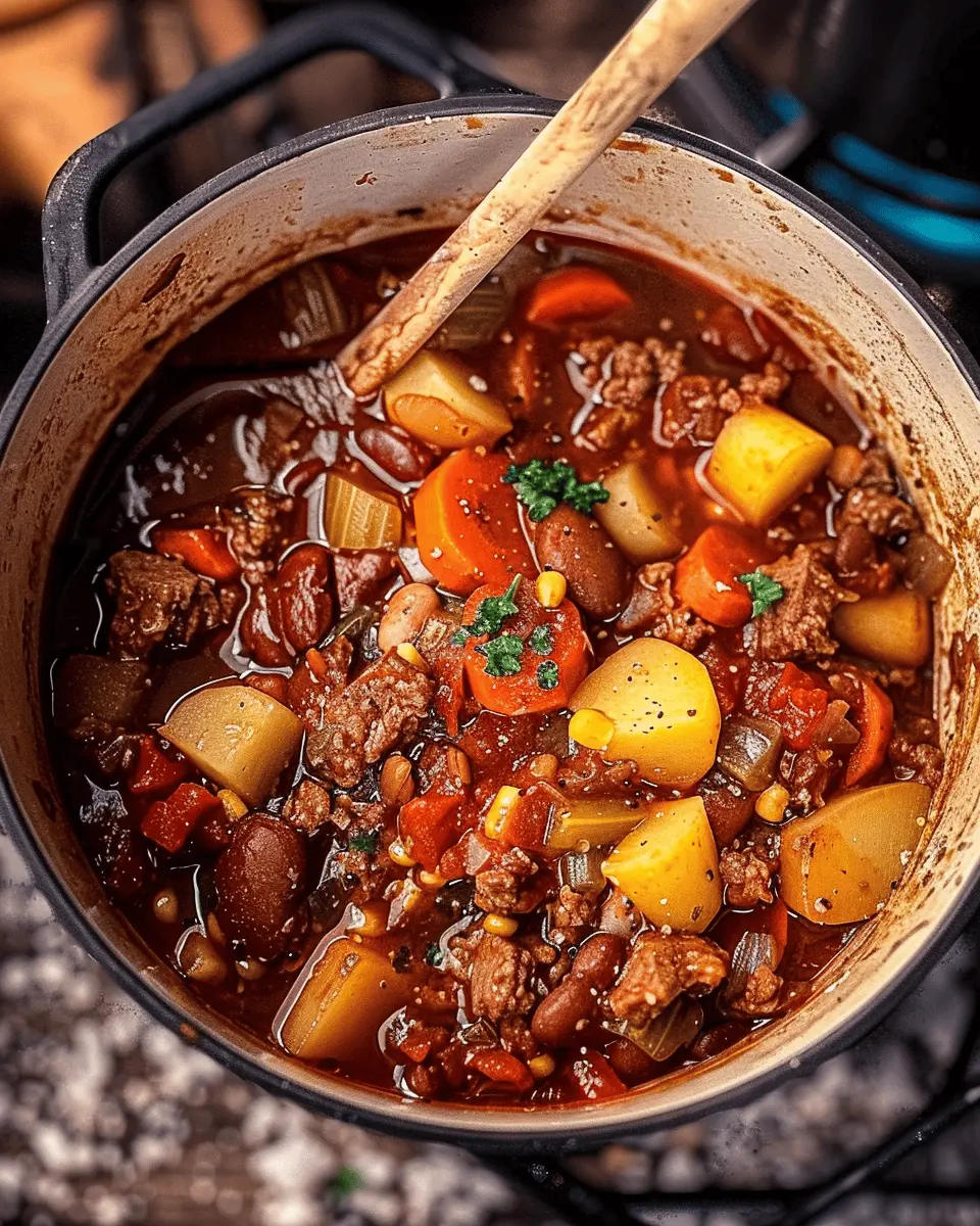 Hearty Cowboy Stew Recipe: Easy Dinners with Turkey Bacon and Chicken Ham