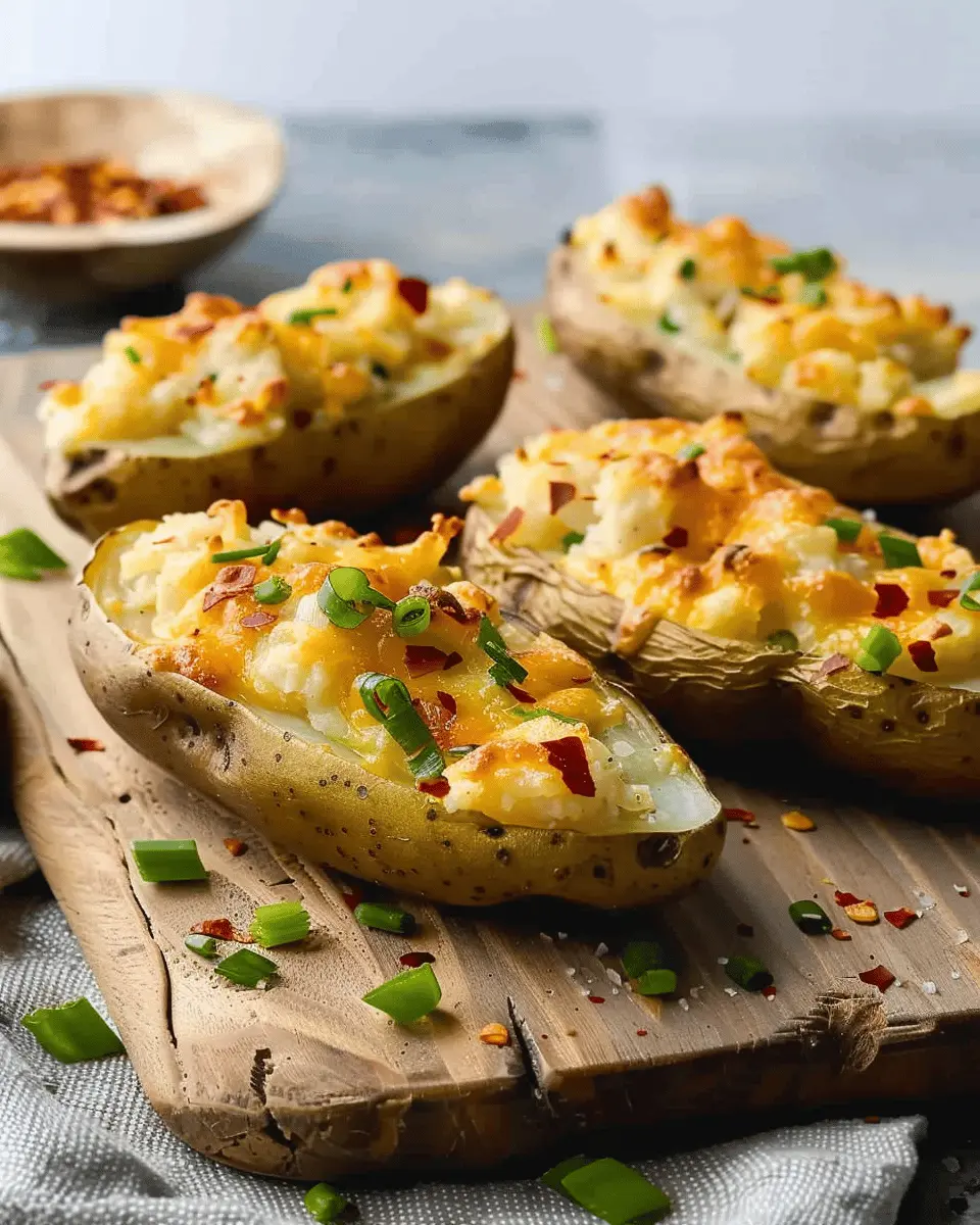 Twice Baked Potatoes: The Best Turkey Bacon and Cheese Recipe