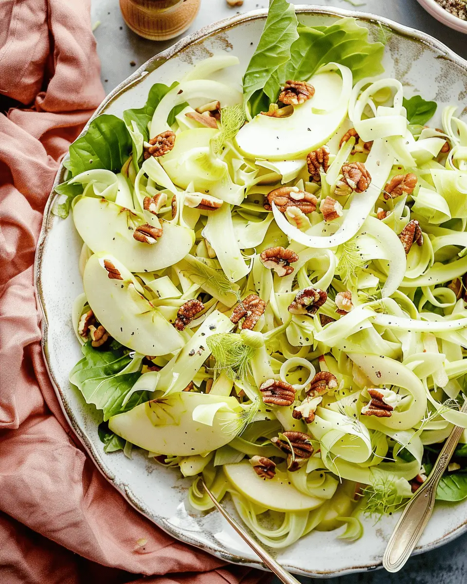 Apple Fennel Salad with Walnuts: A Fresh and Flavorful Delight