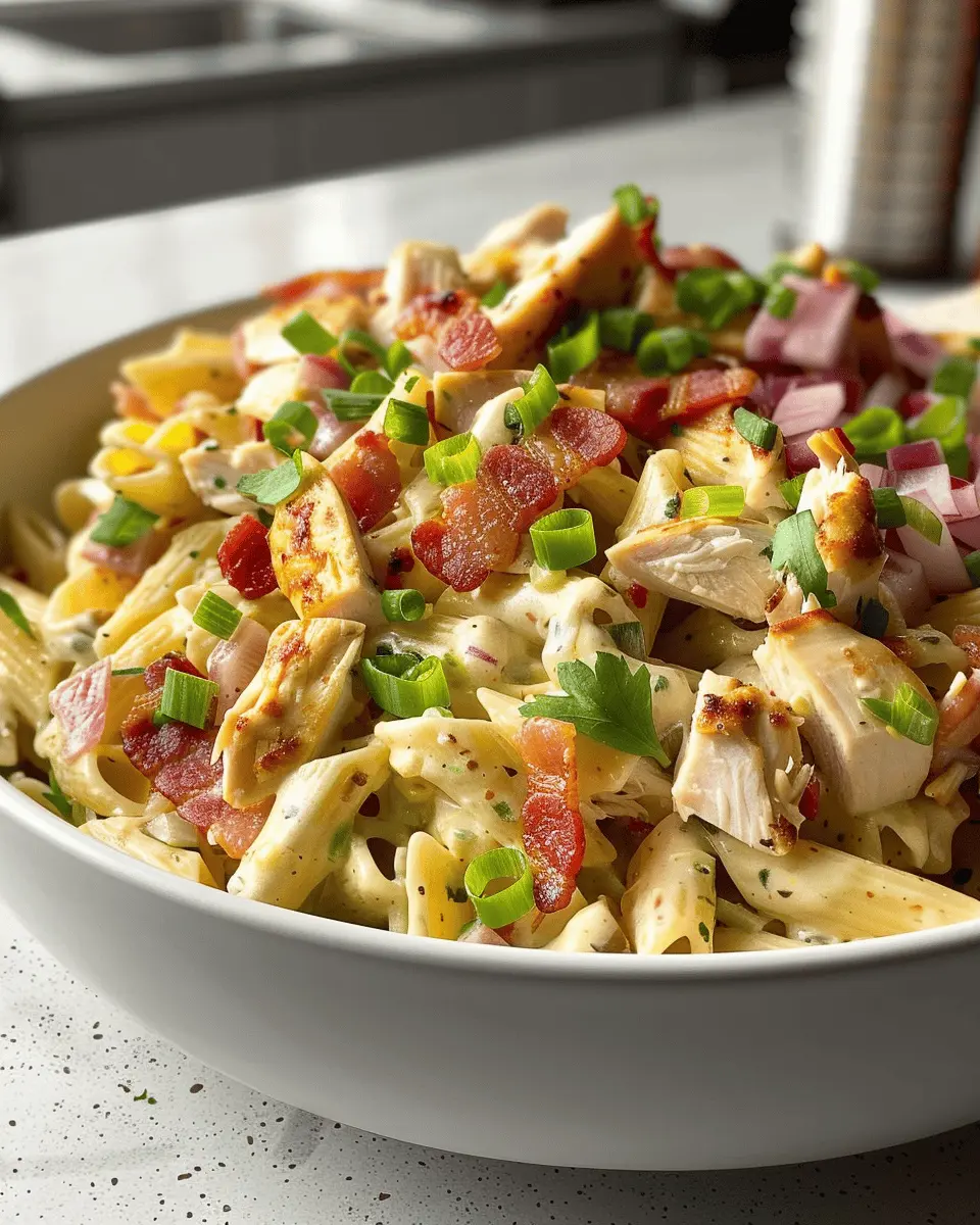 Juicy Chicken Turkey Bacon Ranch Pasta Salad You’ll Crave Daily