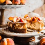 peach cobbler cheesecake