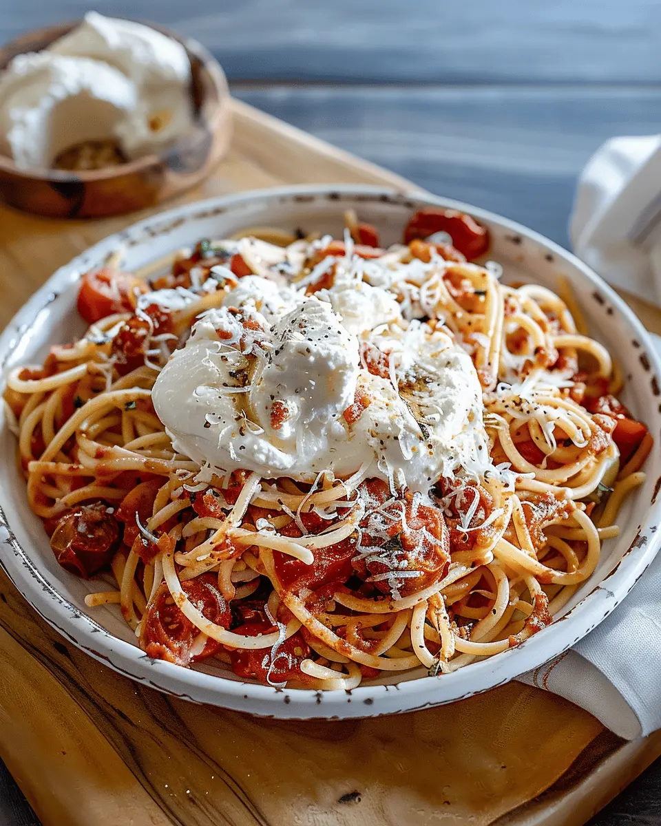 Burst Tomato Pasta with Creamy Burrata: A Delicious Twist on Tradition