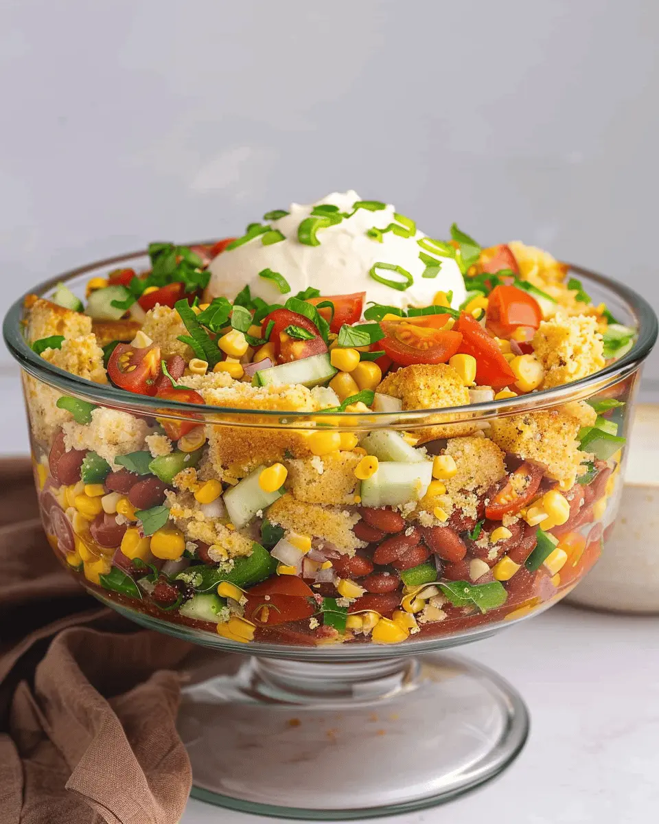 Southern Cornbread Salad Recipe: A Flavorful Twist with Turkey Bacon and Chicken Ham