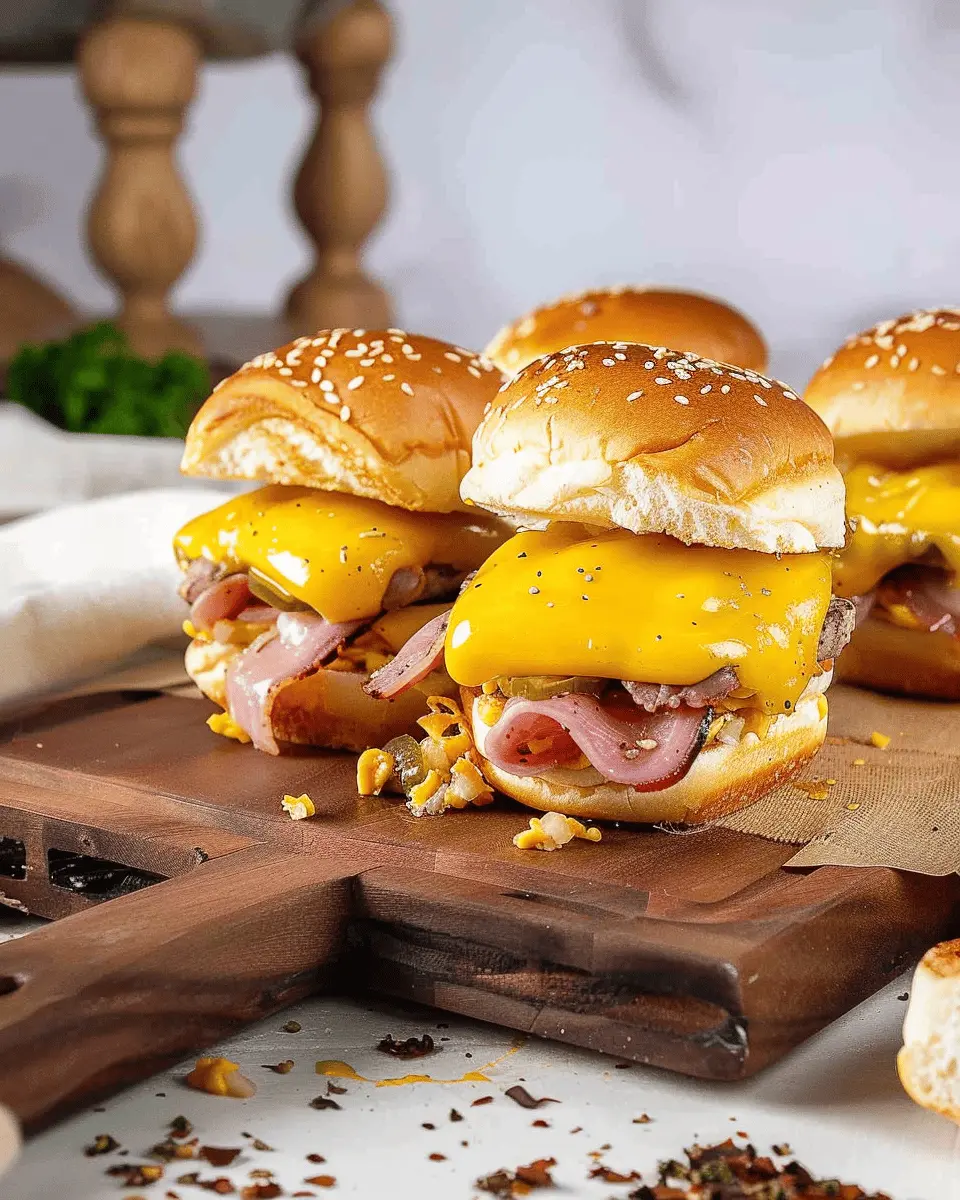 Ultimate Breakfast Sliders: Easy Turkey Bacon and Chicken Ham Delight