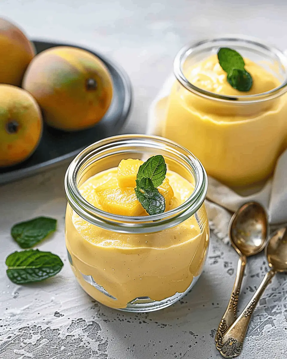 Easy Mango Mousse: A Fun and Indulgent Tropical Delight