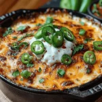 Hatch Chili Chicken Queso Bake