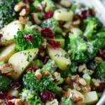 Broccoli Salad with Apples, Walnuts, and Cranberries