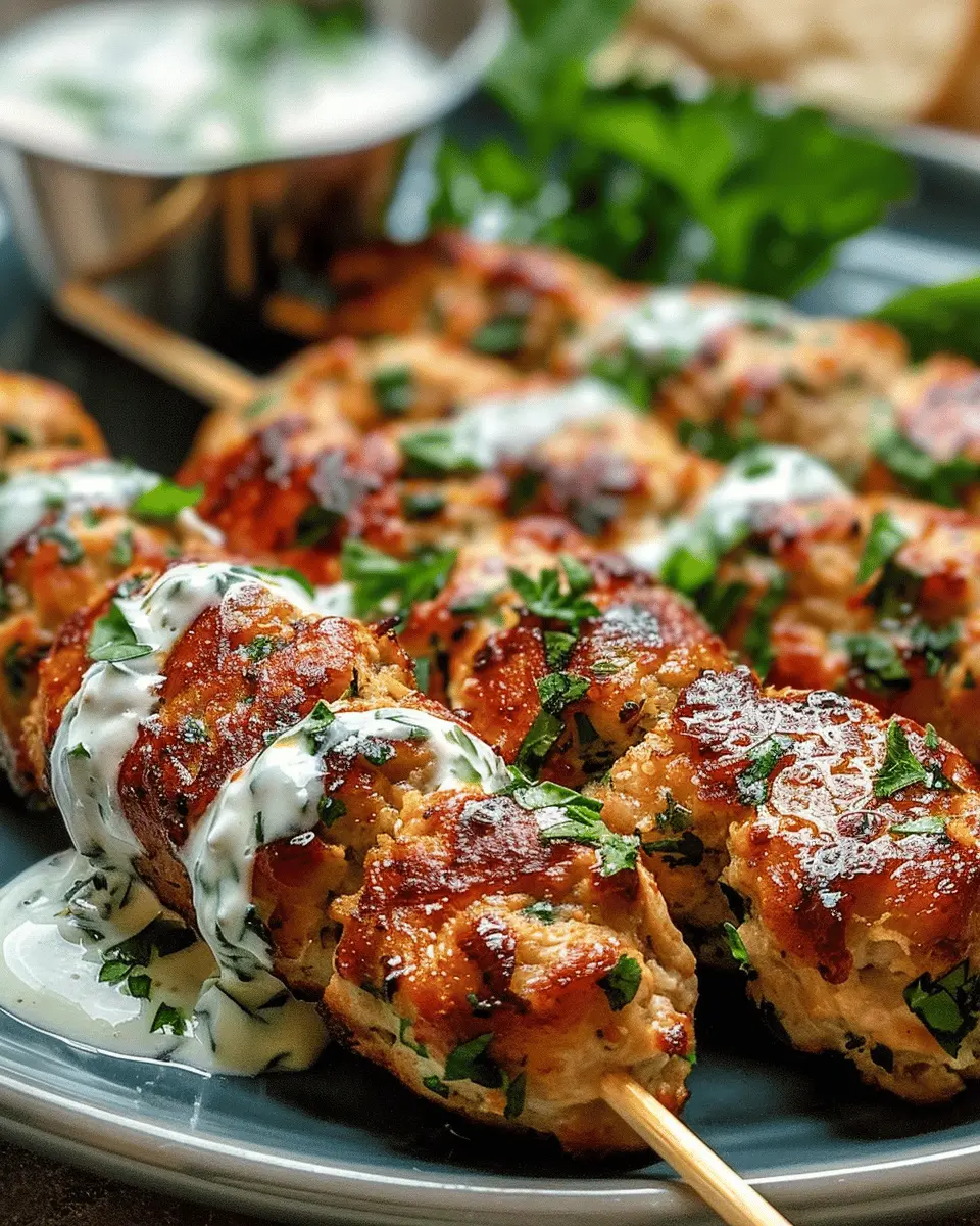 Chicken Kofta with Garlic Yogurt Sauce is Simply Irresistible