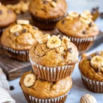 Flourless Peanut Butter Banana Muffins