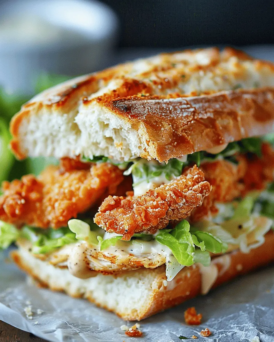 Crispy Chicken Caesar Sandwich: Easy Turkey Bacon Delight