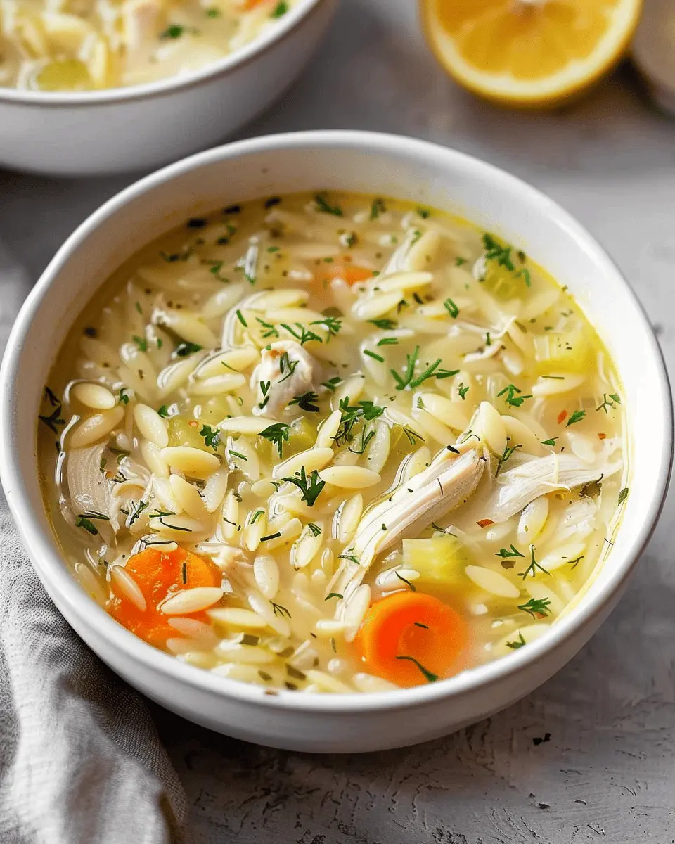 Lemon Chicken Orzo Soup: Easy Comfort with a Twist of Flavor