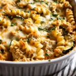 Zucchini Cheddar Chicken Noodle Casserole