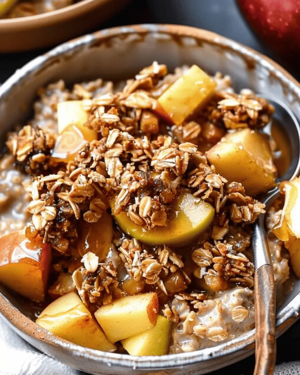 Apple Crisp Steel-Cut Oatmeal: Easy, Wholesome Breakfast Delight