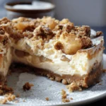 Apple crumble cheesecake
