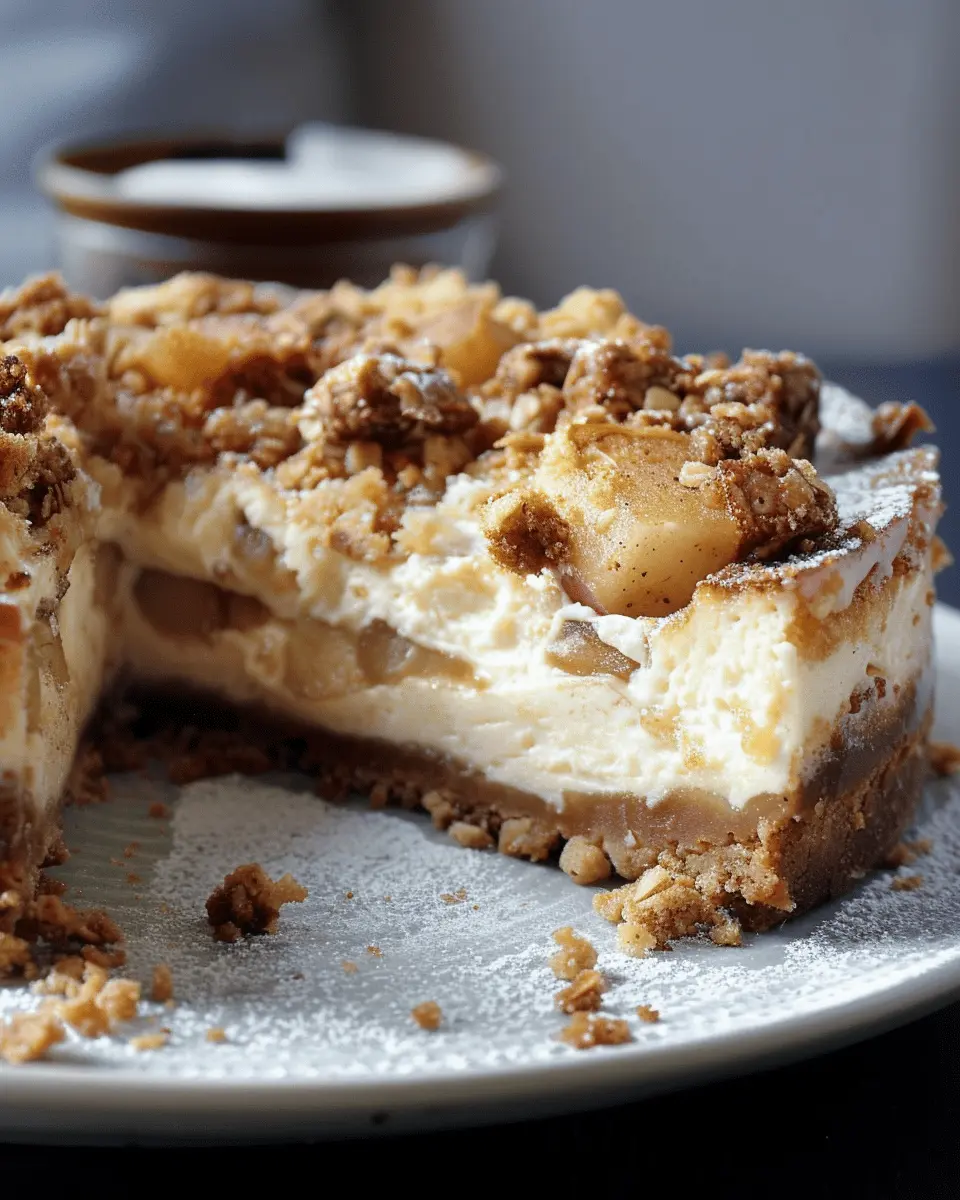 Apple crumble cheesecake: Easy dessert for cozy nights in