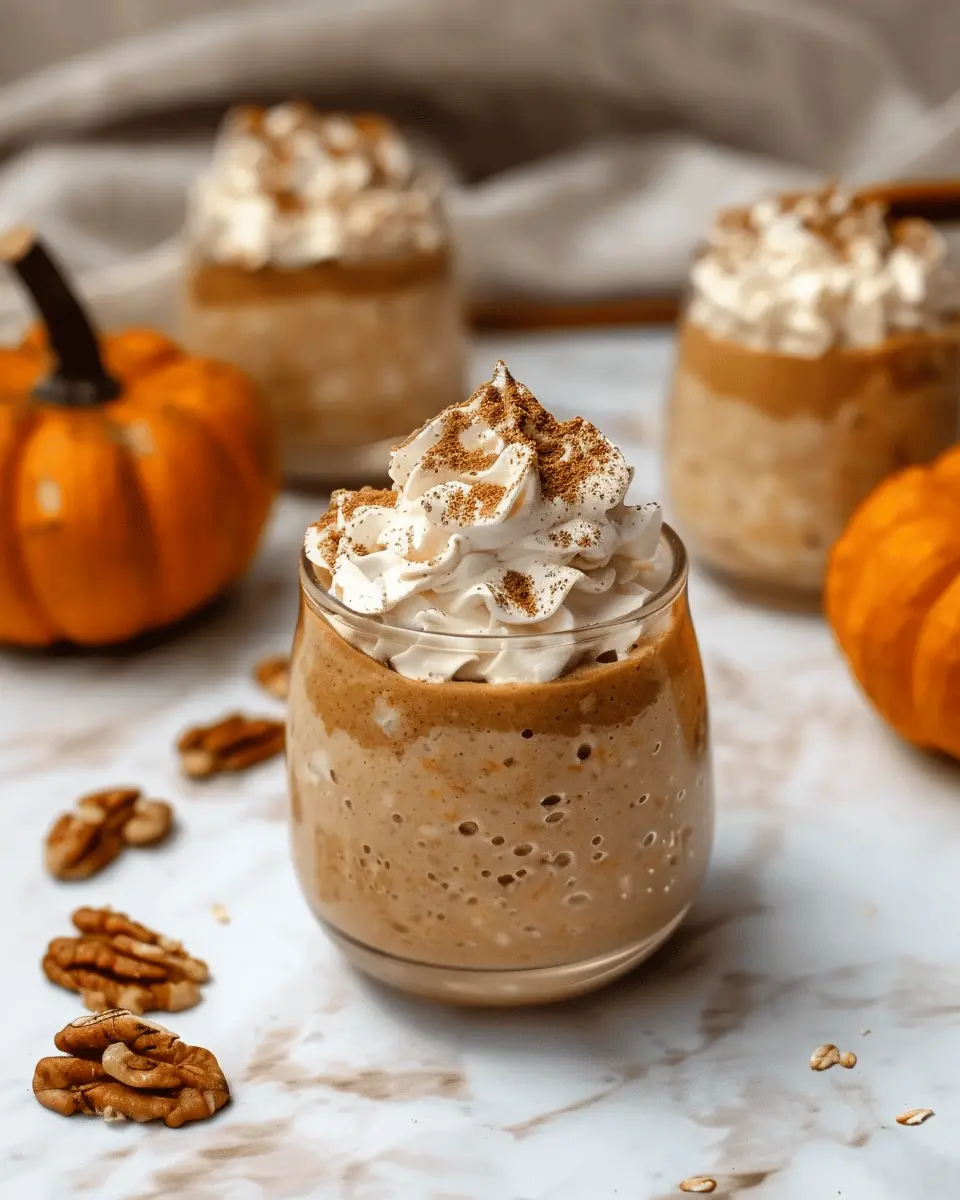 Creamy Pumpkin Cheesecake Overnight Oats Recipe for Cozy Mornings