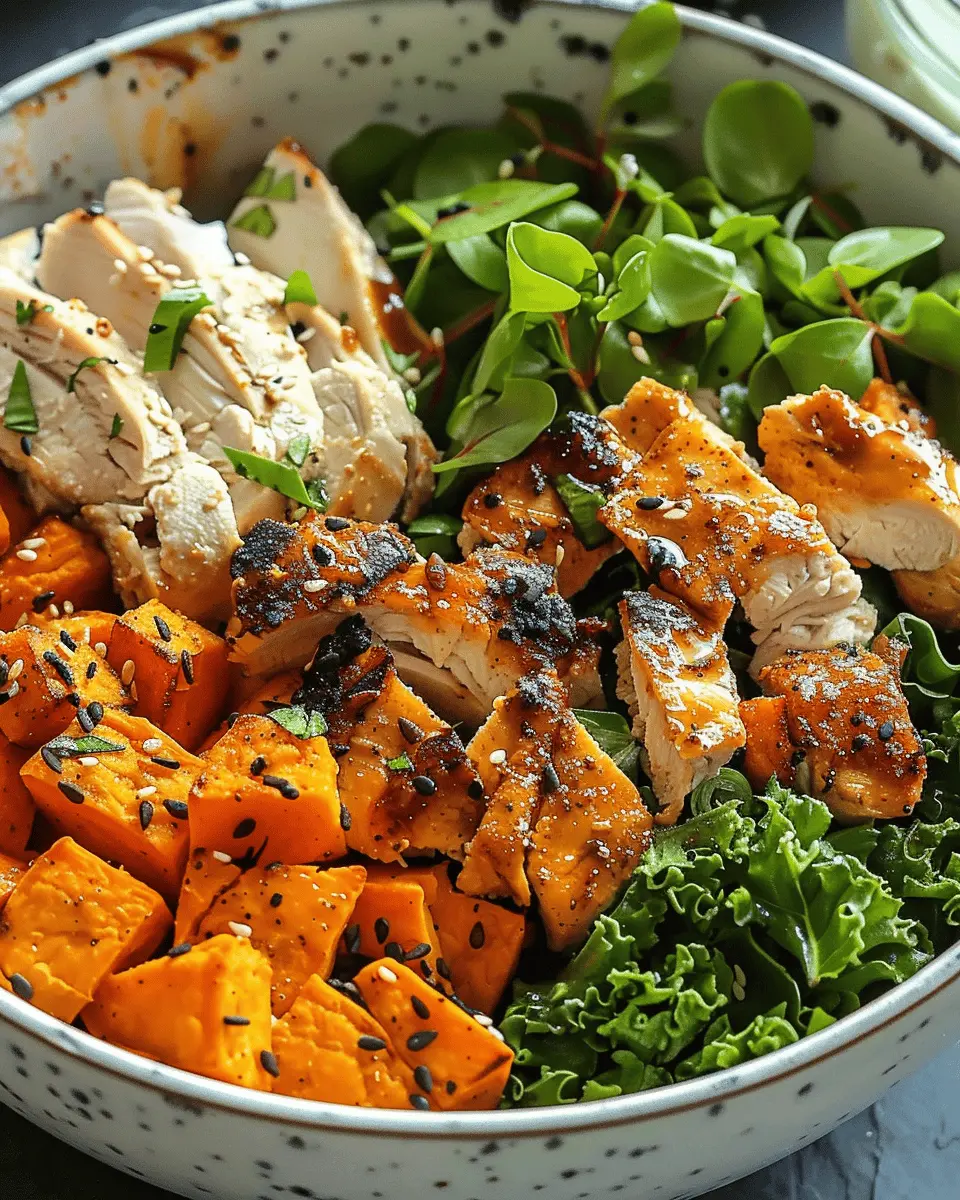 Chicken and Sweet Potato Bowls for Two: Easy and Wholesome Delight