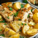 Crock Pot Garlic Parmesan Chicken and Potatoes
