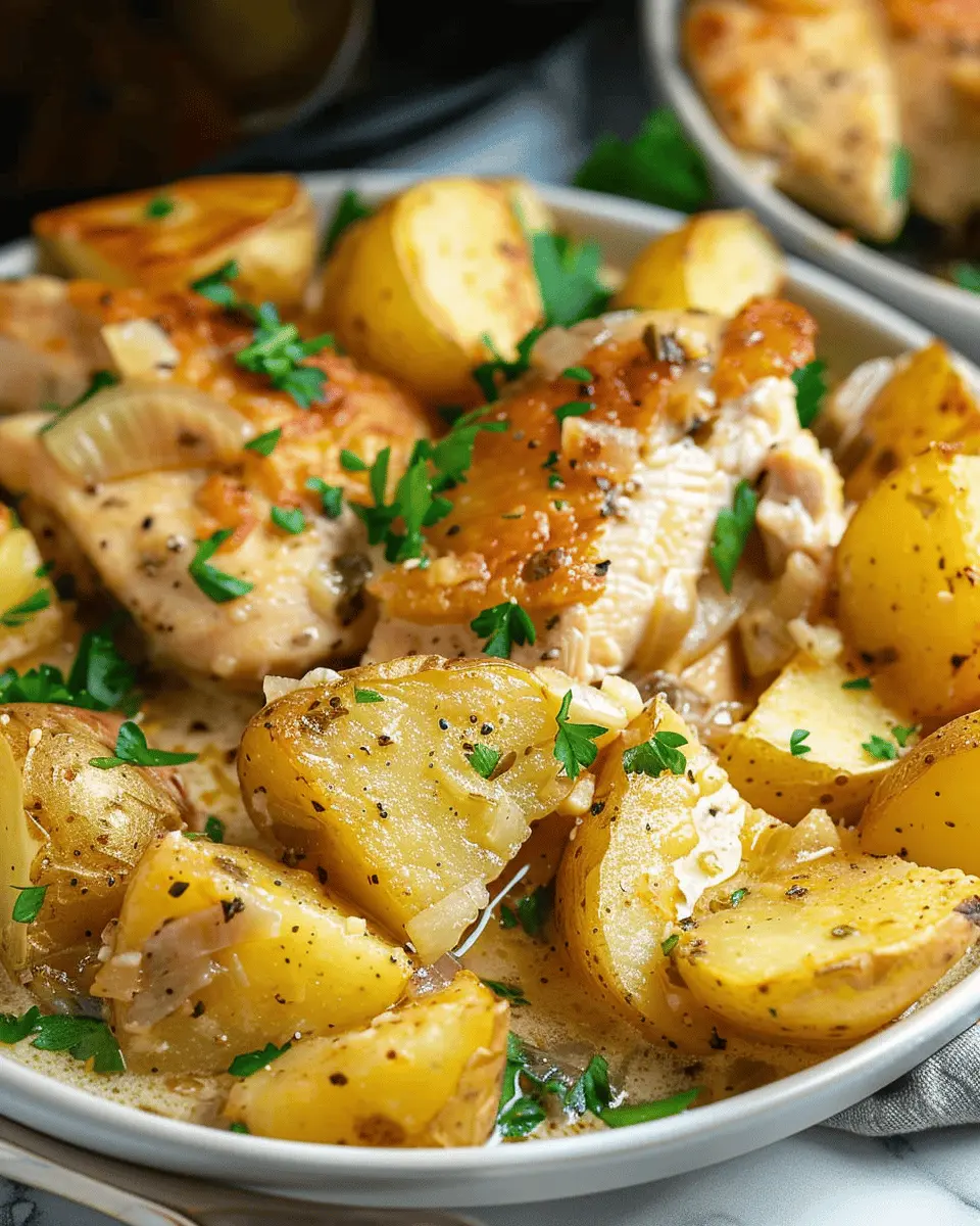Crock Pot Garlic Parmesan Chicken and Potatoes: Easy Comfort Meal