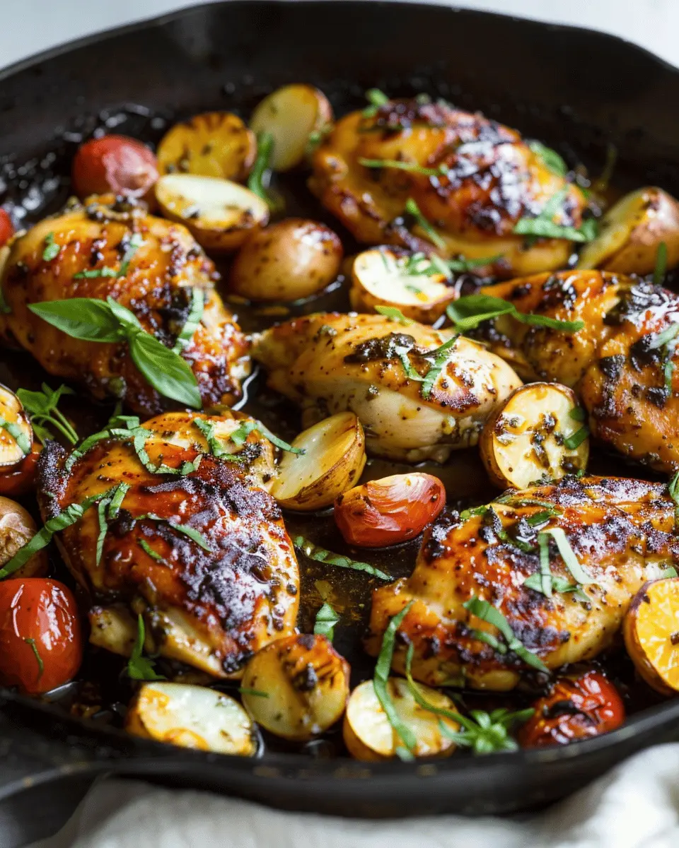 One Pan Balsamic Chicken: Easy Recipe for Flavorful Weeknight Meals