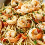 Shrimp Pasta with Garlic Butter Sauce