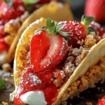 Strawberry Crunch Cheesecake Tacos