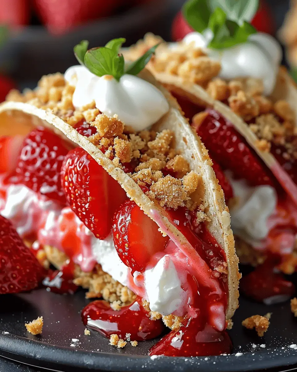 Strawberry Crunch Cheesecake Tacos: A Fun & Easy Dessert Twist