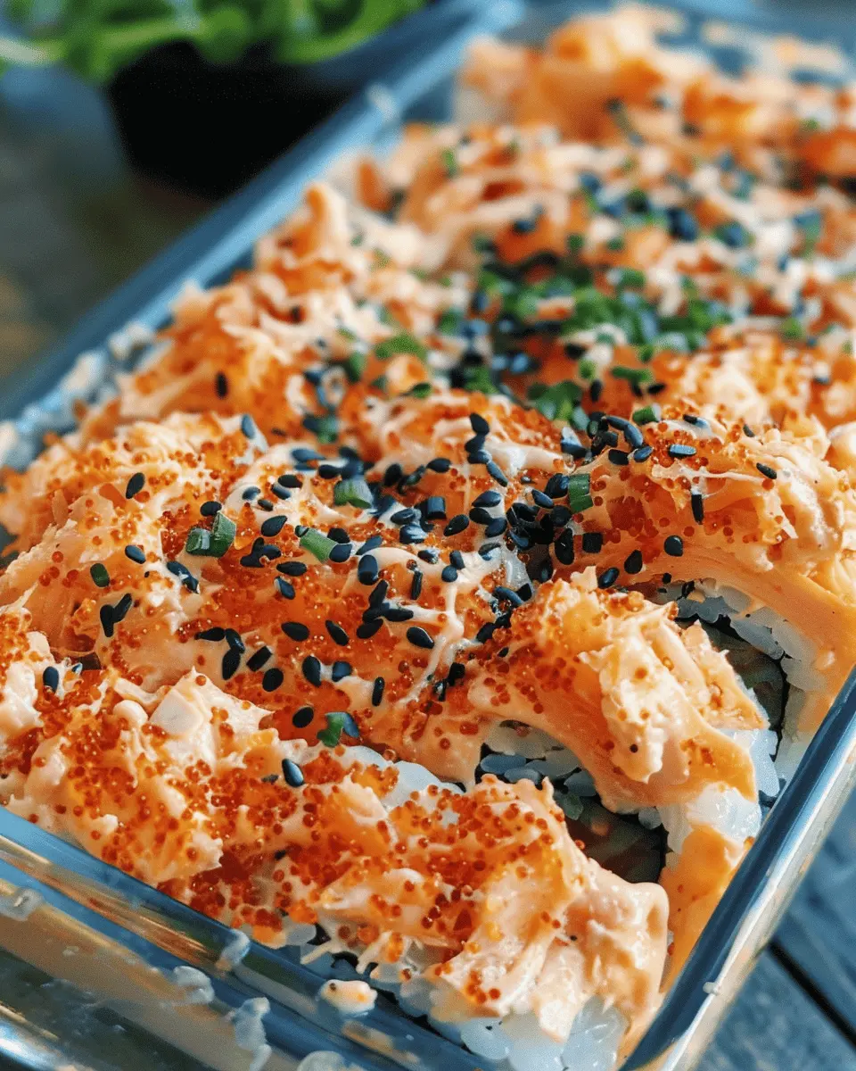 Spicy Tuna Creamy Crab Sushi Bake: A Best Comfort Food Delight