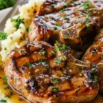 Apple Cider Glazed Pork Chops