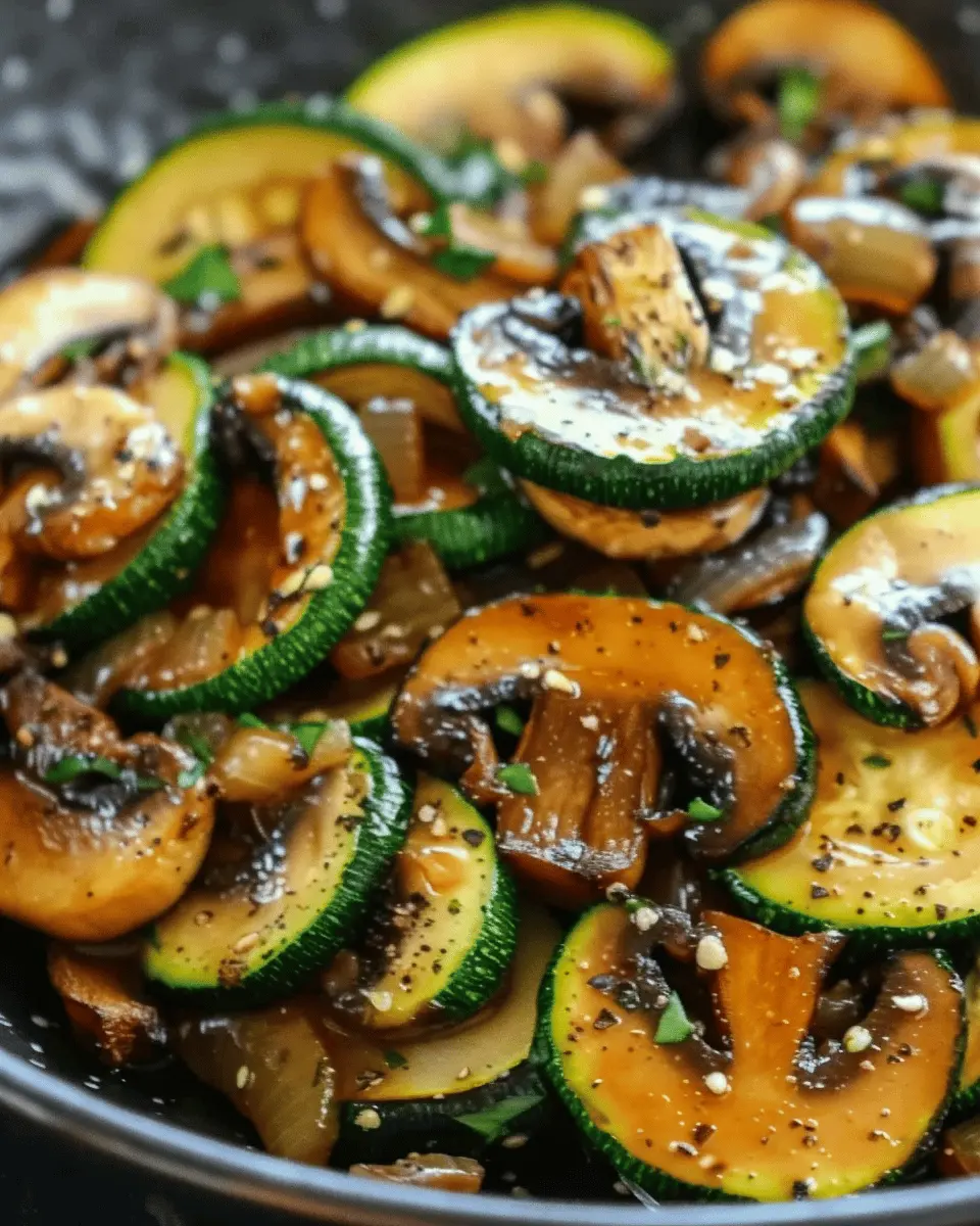 Low Carb Stir Fry Zucchini: Easy Recipe with Mushrooms and Onions