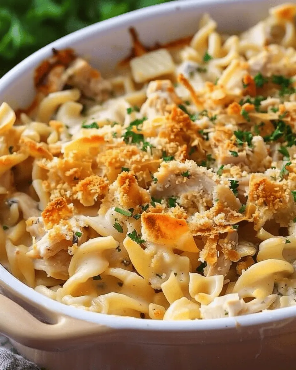 Chicken Noodle Casserole: Easy Comfort Food with Turkey Bacon