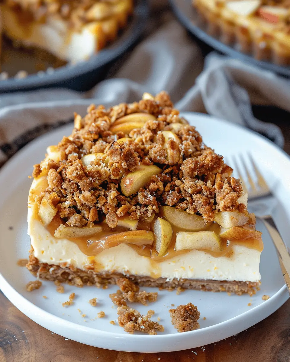 Apple Crisp Cheesecake Recipe – The Best Fall Dessert with Crumble