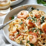 Creamy Tuscan Shrimp Linguine