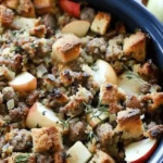Crock Pot Stuffing with Sausage and Apples