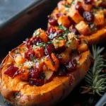 Indulge in Cranberry Apple Twice-Baked Sweet Potatoes This Fall!