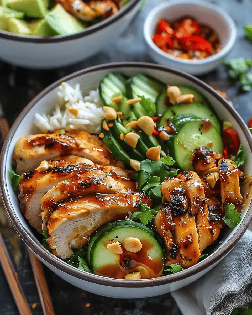 Sweet Chili Rotisserie Chicken Bowls: Easy & Flavorful Delight