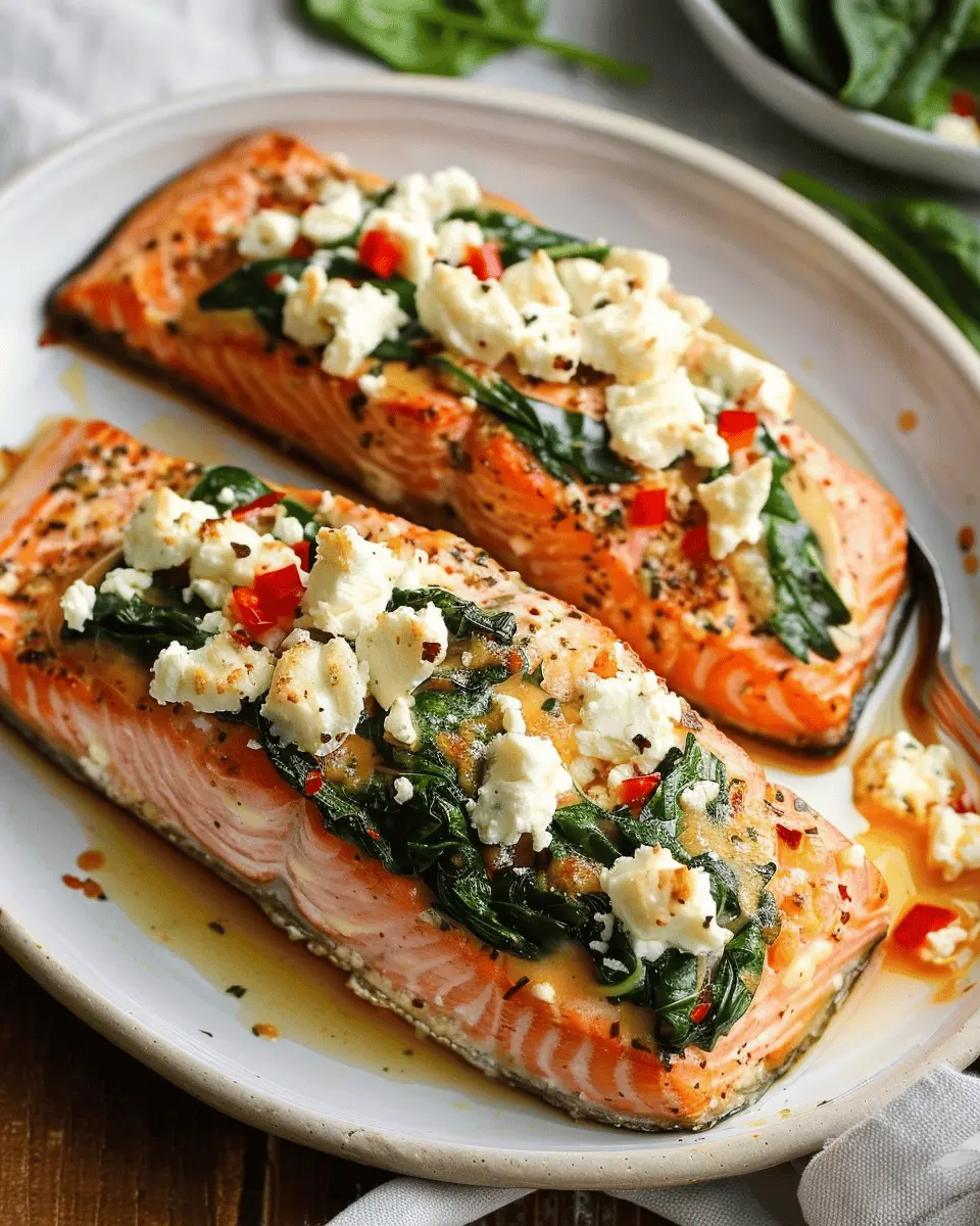 Stuffed Salmon With Spinach and Feta: Easy and Delicious Recipe
